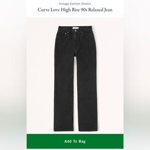 Abercrombie Curve Love High Rise 90s relaxed Jean